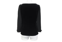 Load image into Gallery viewer, FOXEY NEW YORK フォクシー ニューヨーク ベロア ノワール 長袖Ｔシャツ サイズ40 ブラック 36304-VSTFG202V 美品 中古 59940