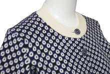 画像をギャラリービューアに読み込む, 極美品 CHANEL シャネル カシミヤ カーディガン ホワイト ネイビー 総柄 ココマーク P47951K06141 サイズ36 中古 59960