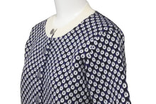 画像をギャラリービューアに読み込む, 極美品 CHANEL シャネル カシミヤ カーディガン ホワイト ネイビー 総柄 ココマーク P47951K06141 サイズ36 中古 59960