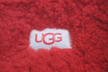 画像をギャラリービューアに読み込む, UGG FLUFFITA アグ フラッフィータ サンダル ミュール レッド ウール カーリーシープスキン S/N 1113475 美品 中古 59971