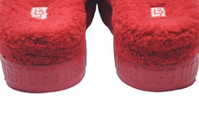画像をギャラリービューアに読み込む, UGG FLUFFITA アグ フラッフィータ サンダル ミュール レッド ウール カーリーシープスキン S/N 1113475 美品 中古 59971