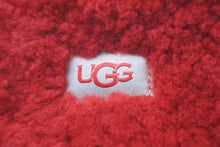 画像をギャラリービューアに読み込む, UGG FLUFFITA アグ フラッフィータ サンダル ミュール レッド ウール カーリーシープスキン S/N 1113475 美品 中古 59971