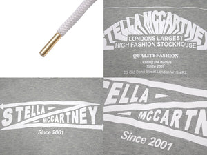 Stella McCartney ステラマッカートニー ロゴ プリント パーカー グレー Since2001 フーディー 515813 サイズ36 美品 中古 59978