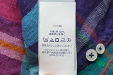 画像をギャラリービューアに読み込む, 極美品 POLO RALPH LAUREN ポロ ラルフローレン 長袖シャツ リネン マルチカラー サイズXS S#0200018065 中古 59989