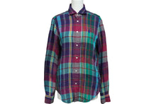 画像をギャラリービューアに読み込む, 極美品 POLO RALPH LAUREN ポロ ラルフローレン 長袖シャツ リネン マルチカラー サイズXS S#0200018065 中古 59989