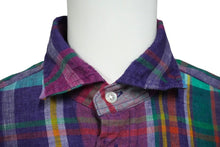 画像をギャラリービューアに読み込む, 極美品 POLO RALPH LAUREN ポロ ラルフローレン 長袖シャツ リネン マルチカラー サイズXS S#0200018065 中古 59989