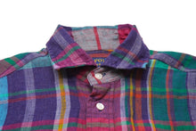 画像をギャラリービューアに読み込む, 極美品 POLO RALPH LAUREN ポロ ラルフローレン 長袖シャツ リネン マルチカラー サイズXS S#0200018065 中古 59989