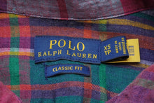 画像をギャラリービューアに読み込む, 極美品 POLO RALPH LAUREN ポロ ラルフローレン 長袖シャツ リネン マルチカラー サイズXS S#0200018065 中古 59989