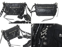 画像をギャラリービューアに読み込む, 極美品 BALENCIAGA バレンシアガ ショルダーバッグ LE CAGOLE XSルカゴール ピアッシング加工 ブラック 7190822AAE31000 中古 59997