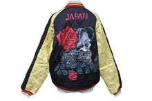 画像をギャラリービューアに読み込む, 新品同様 SAINT MICHAEL セントマイケル ブルゾン Yohji Yamamoto コラボ スカルローズリバーシブル SM-A23-0000-C26 中古 60002