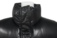 画像をギャラリービューアに読み込む, AMIRI アミリ シープスキン ダウンベスト 裾ドローコード スリット スタンドカラー ブラック サイズ40 美品 中古 60035