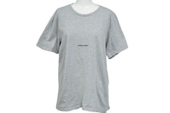 SAINT LAURENT Short sleeve T-shirt gray cotton raw cut size L TT08 464572 Good condition Used 60038