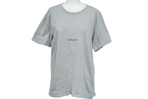 SAINT LAURENT Short sleeve T-shirt gray cotton raw cut size L TT08 464572 Good condition Used 60038