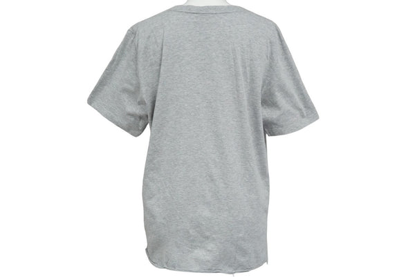 SAINT LAURENT Short sleeve T-shirt gray cotton raw cut size L TT08 464572 Good condition Used 60038