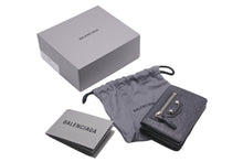 画像をギャラリービューアに読み込む, 新品未使用 BALENCIAGA バレンシアガ 三つ折り財布 ネオ クラシック ミニウォレット スタッズ 477455 カーフ グレー 中古 60074