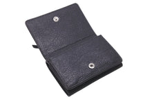 画像をギャラリービューアに読み込む, 新品未使用 BALENCIAGA バレンシアガ 三つ折り財布 ネオ クラシック ミニウォレット スタッズ 477455 カーフ グレー 中古 60074