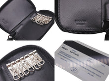 Load image into Gallery viewer, 極美品 PRADA プラダ M682A トライアングルロゴ ６連 キーケース サフィアーノレザー ブラック シルバー金具 中古 60081