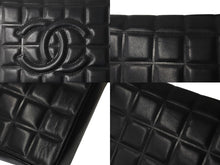 画像をギャラリービューアに読み込む, CHANEL シャネル チョコバー ワンショルダーバッグ ラムスキン 7番台 ブラック ココマーク ゴールド金具 美品 中古 60103