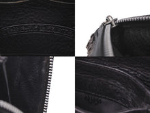 画像をギャラリービューアに読み込む, CHROME HEARTS クロムハーツ 全面 ピラミッド ボックス CHプラス スタッズ 長財布 ブラック シルバー925 レザー 美品 中古 60138