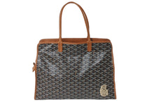 Load image into Gallery viewer, GOYARD ゴヤール トートバッグ アーディPM ヘリンボーン柄 ロゴ マーカージュ ブラック ブラウン 美品 中古 60140