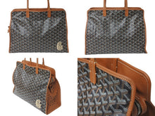 Load image into Gallery viewer, GOYARD ゴヤール トートバッグ アーディPM ヘリンボーン柄 ロゴ マーカージュ ブラック ブラウン 美品 中古 60140