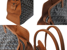 Load image into Gallery viewer, GOYARD ゴヤール トートバッグ アーディPM ヘリンボーン柄 ロゴ マーカージュ ブラック ブラウン 美品 中古 60140