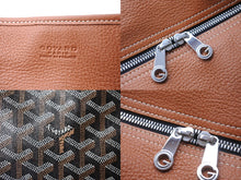 Load image into Gallery viewer, GOYARD ゴヤール トートバッグ アーディPM ヘリンボーン柄 ロゴ マーカージュ ブラック ブラウン 美品 中古 60140