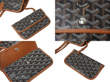 Load image into Gallery viewer, GOYARD ゴヤール トートバッグ アーディPM ヘリンボーン柄 ロゴ マーカージュ ブラック ブラウン 美品 中古 60140