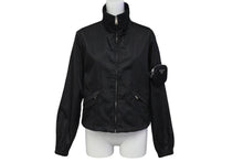 画像をギャラリービューアに読み込む, 極美品 PRADA プラダ 21AW Re-Nylon ギャバジン ジャケット ポーチ付き ブラック ポリアミド サイズ36 291831 中古 60142