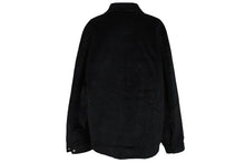 Load image into Gallery viewer, PRADA プラダ 長袖 シャツ ジャケット 23SS ベルベット トライアングルロゴ ブラック サイズS SC657 良品 中古 60156