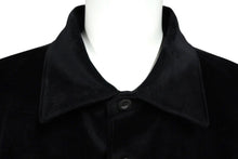 Load image into Gallery viewer, PRADA プラダ 長袖 シャツ ジャケット 23SS ベルベット トライアングルロゴ ブラック サイズS SC657 良品 中古 60156