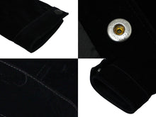 Load image into Gallery viewer, PRADA プラダ 長袖 シャツ ジャケット 23SS ベルベット トライアングルロゴ ブラック サイズS SC657 良品 中古 60156