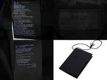 Load image into Gallery viewer, PRADA プラダ 長袖 シャツ ジャケット 23SS ベルベット トライアングルロゴ ブラック サイズS SC657 良品 中古 60156