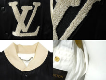 画像をギャラリービューアに読み込む, LOUIS VUITTON ルイヴィトン 10SS スタジアムジャケット RM101M MQBS11ST6 レーヨン シルク サイズ52 良品 中古 60159