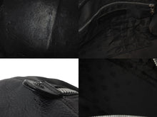 画像をギャラリービューアに読み込む, CHROMEHEARTS クロムハーツ ジムバッグ ハンドバッグ セメタリークロスパッチ レザー シルバー925 ブラック 美品 中古 60166