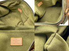 画像をギャラリービューアに読み込む, LOUIS VUITTON ルイヴィトン ハンドバッグ デニム ネオスピーディ M95215 カーキ ゴールド金具 美品 中古 60171