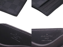 画像をギャラリービューアに読み込む, LOUIS VUITTON ルイヴィトン カードケース ネオ ポルトカルト ブラック ダミエグラフィット N62666 美品 中古 60175