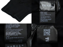 Load image into Gallery viewer, 極美品 PRADA プラダ スウェット UJL148 1Y13 コットンジャガード ブラック ホワイト サイズL 中古 60177
