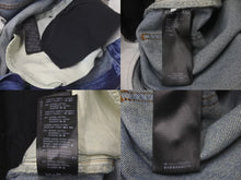 画像をギャラリービューアに読み込む, 極美品 BALENCIAGA バレンシアガ レイヤード ワイドジーンズ デニムパンツ カモフラージュ 21FW ダメージ加工 ブルー サイズL 661609 TDW14 中古 60185