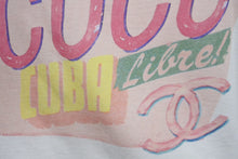 Load image into Gallery viewer, CHANEL シャネル 半袖Ｔシャツ ココキューバ ココマーク ピンク ホワイト P55821K07323 サイズS 美品 中古 60200