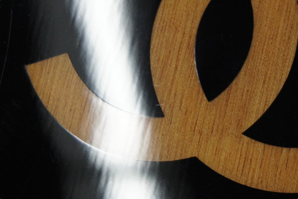 Very good condition CHANEL Cocomark Ping Pong Set Racket Rubber Ball Rubber Wooden Used 60202