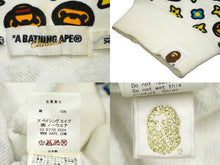 Load image into Gallery viewer, A BATHING APE アベイシングエイプ マイロ モノグラム パーカー フーディー ジップアップ コットン ホワイト XL 美品 中古 60230