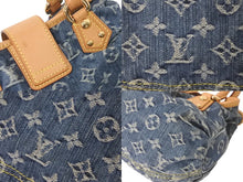 画像をギャラリービューアに読み込む, LOUIS VUITTON ルイヴィトン モノグラムデニム プリ―ティ ハンドバッグ ブルー M95020 中古 60238
