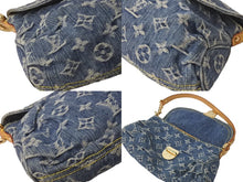 画像をギャラリービューアに読み込む, LOUIS VUITTON ルイヴィトン モノグラムデニム ミニ プリ―ティ ワンショルダーバッグ ブルー M95050 ロゴ 美品 中古 60241