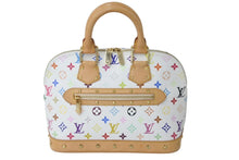 画像をギャラリービューアに読み込む, LOUIS VUITTON ルイヴィトン モノグラムマルチカラー アルマ ハンドバッグ 村上隆 ホワイト M92647 ブロン 良品 中古 60259