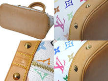 画像をギャラリービューアに読み込む, LOUIS VUITTON ルイヴィトン モノグラムマルチカラー アルマ ハンドバッグ 村上隆 ホワイト M92647 ブロン 良品 中古 60259