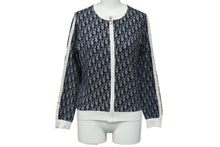 画像をギャラリービューアに読み込む, Christian Dior クリスチャンディオール ジャケット トロッター 総柄 ロゴ ネイビー サイズ40 良品 中古 シルバー金具 60316