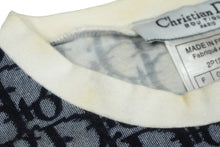 画像をギャラリービューアに読み込む, Christian Dior クリスチャンディオール ジャケット トロッター 総柄 ロゴ ネイビー サイズ40 良品 中古 シルバー金具 60316