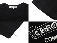 画像をギャラリービューアに読み込む, COMME des GARCONS × CHROME HEARTS コムデギャルソン×クロムハーツ 半袖Ｔシャツ サイズL ブラック OT-T028 美品 中古 60319