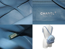 画像をギャラリービューアに読み込む, 極美品 CHANEL シャネル リュック ココマークミニバックパック スパンコール 25番台 シルバー金具 中古 60338